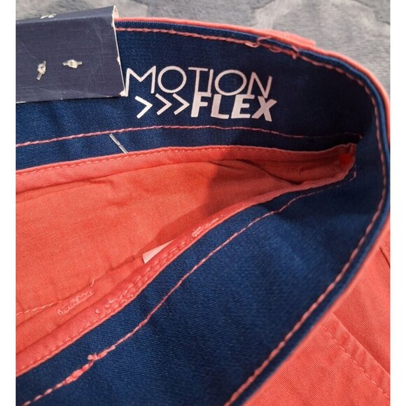 NWT Crown & Ivy Motion Flex Mens Vineyard Red Chino Shorts/ Sz. 34 - Picture 4 of 7